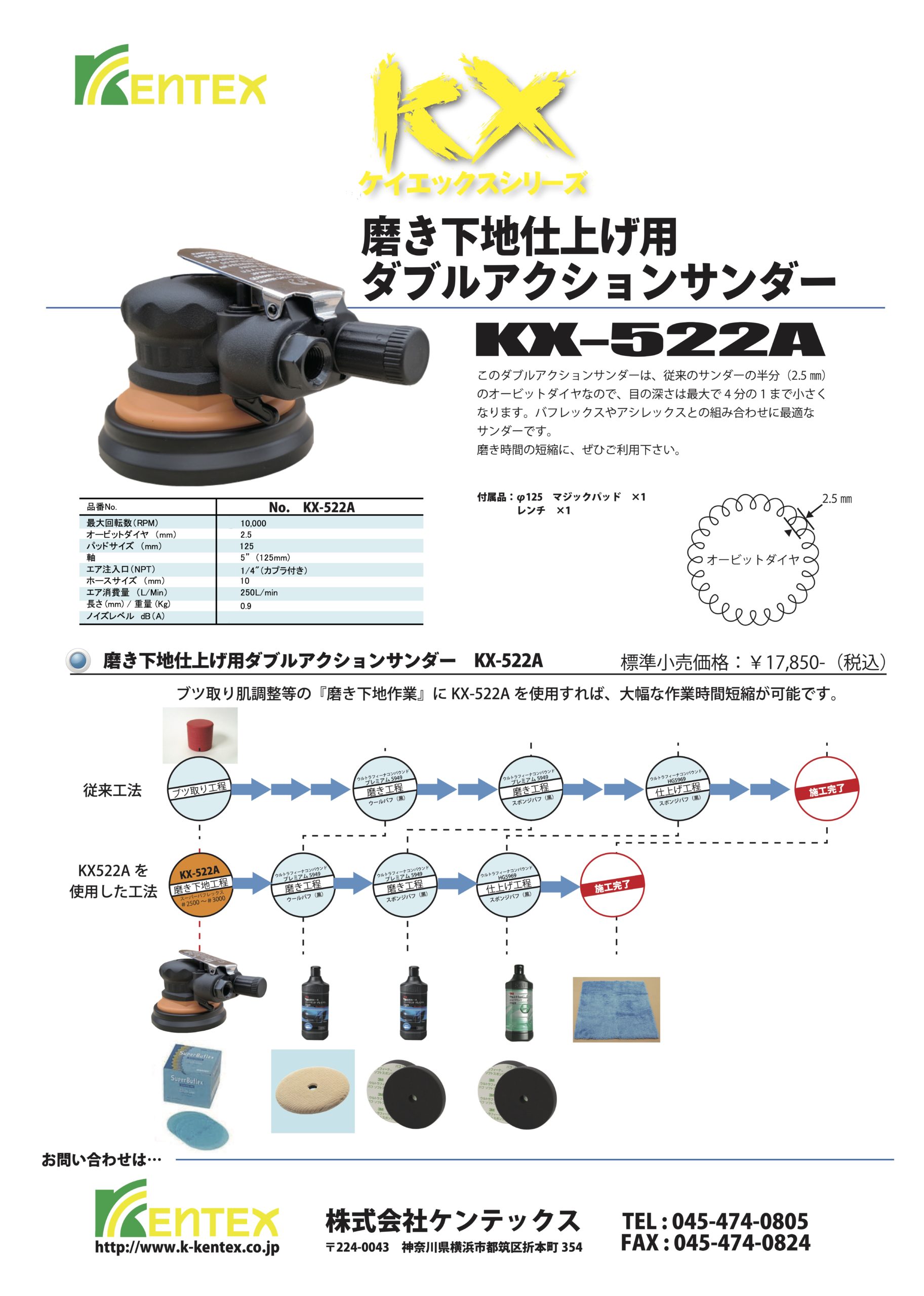 KX-522Aの説明用チラシです。